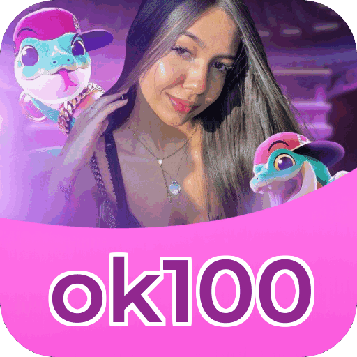 Interface do aplicativo ok100 mostrando jogos disponíveis no iOS e Android
